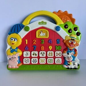 Vintage Tyco Sesame Street Big Bird & Ernie Lets Find Numbers Learning Toy Works